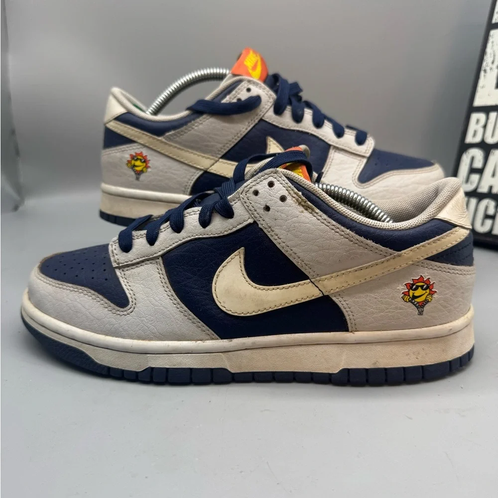Nike Dunk Low UV Reactive Photon Dust Midnight Navy GS Size 6.5Y